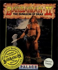 Barbarian II: The Dungeon of Drax ZX Spectrum US box art